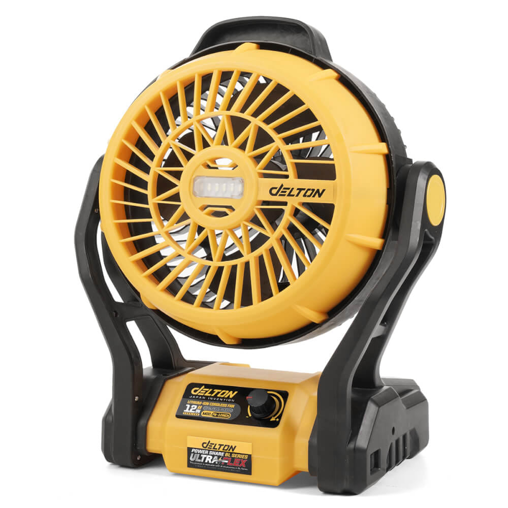 พัดลมไร้สาย 12 นิ้ว (พร้อมแบตเตอรี่) DELTON รุ่น FN-12INCH ULTRAFLEX 20V 4AH_2